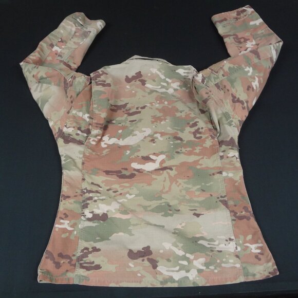 US ARMY CAMOFLAGE UNIFORM COAT JACKET SMALL SHORT CAMO TACTICAL FATIGUES L248 - Picture 6 of 8